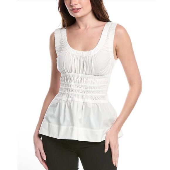 Proenza Schouler White Label Gathered Tank Top Sz 6 - Picture 1 of 7